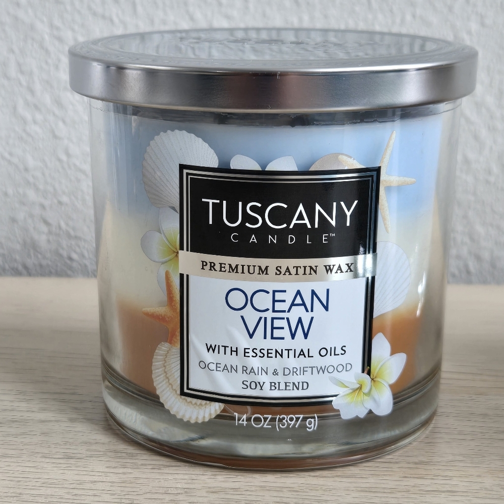 TUSCANY CANDLES • Ocean View • Long-Lasting Scented Jar Candle (14 oz) - Picture 5 of 11